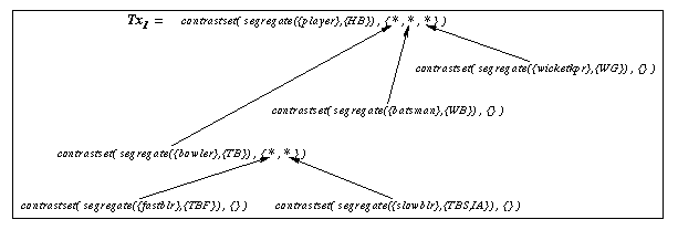 Fig.4 Tx1 -- Recovered Taxonomy of Terms Referring to the Cricket 
Players