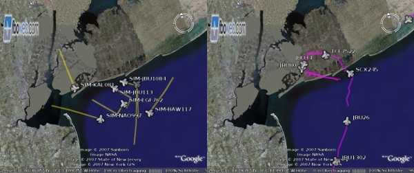 Comparison between agents and real aircraft in their ability to fly traffic circuits