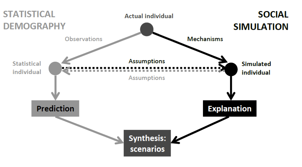 When Demography Met Social Simulation